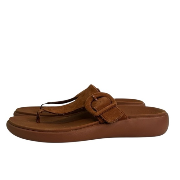 Vionic Activate RX Recovery Argan Brown Suede Platform Sandals Womens 9 Comfort - Picture 5 of 15